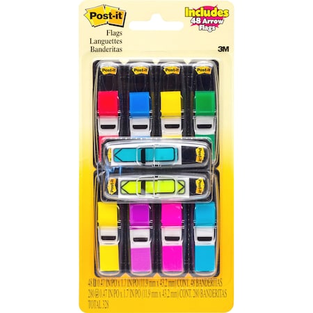 Post-It FLAGS, VALUPK, 1/2"", W/ARROWS PK MMM683VAD1